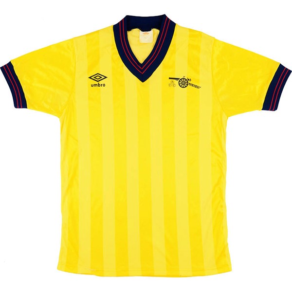 Tailandia Camiseta Arsenal 2ª Retro 1983 1984 Amarillo